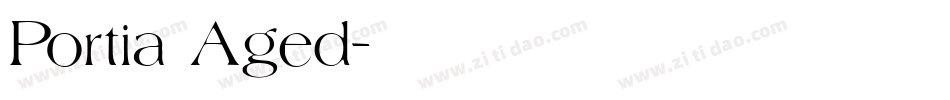 Portia Aged字体转换